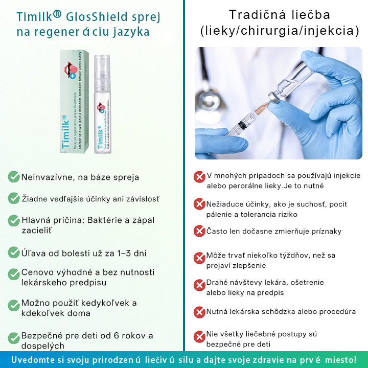 Sprej na regeneráciu jazyka Timilk® GlosShield💧