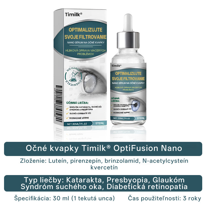 Očné kvapky Timilk® OptiFusion Nano sérum💡